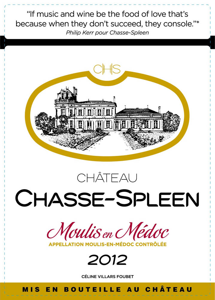 Chateau Chasse Spleen 2012 Rouge Etikett