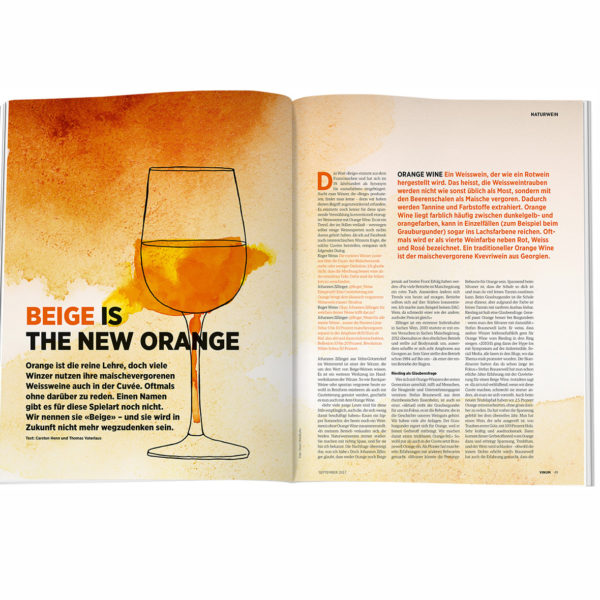 Naturfarbener Trend - Vermählung von Orange Wine und Weißwein