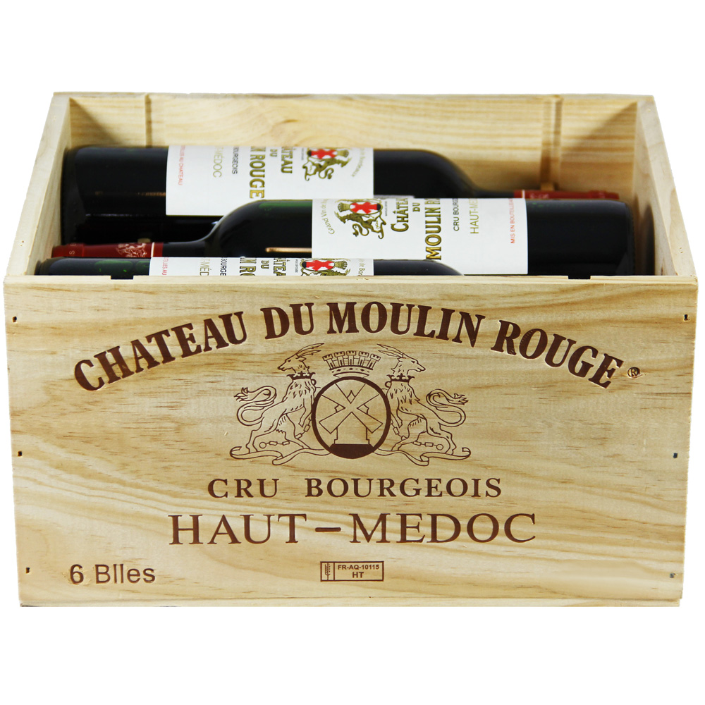 Château du Moulin Rouge 2018 Cru Bourgeois in der originellen 6er OHK