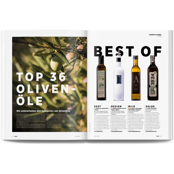 Vinum April 2021 - Top 36 Olivenöle