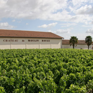 Château du Moulin Rouge mit Rebenfeld