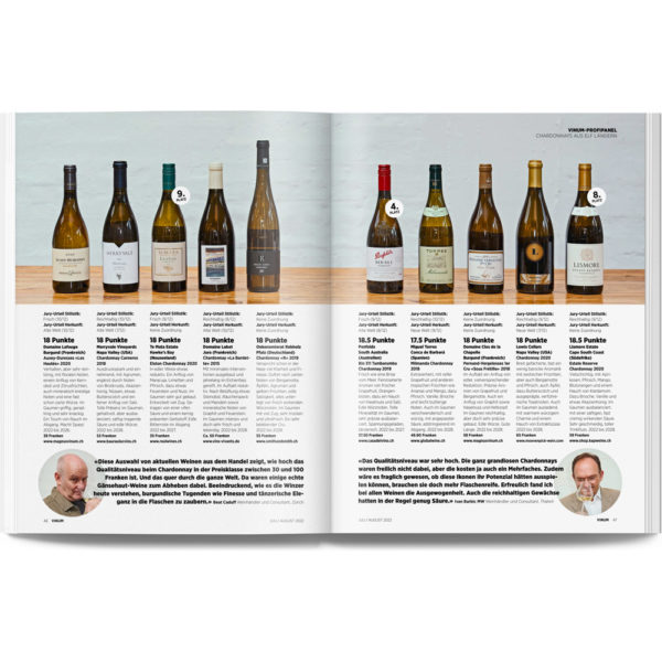 Vinum-Profipanel Chardonnays