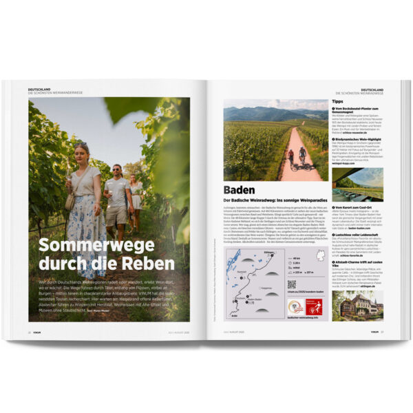 Vinum Juli-August 2025-Sommerwege durch die Reben