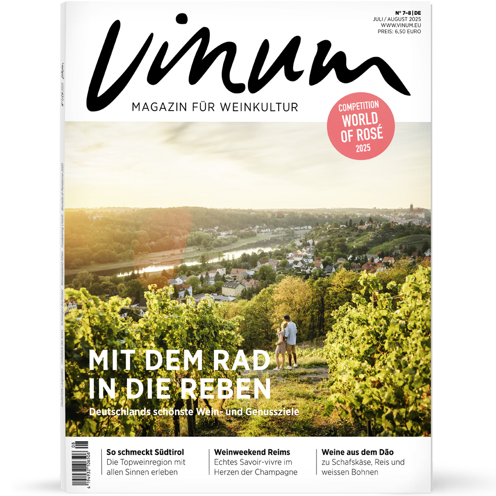 Vinum Juli-August 2025 Titelblatt